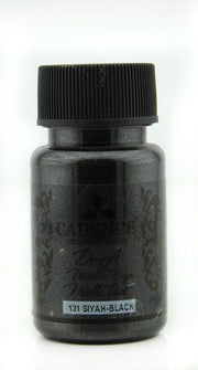 Cadence - Dora Acrylverf Metallic - Zwart - 50ml - (0131)