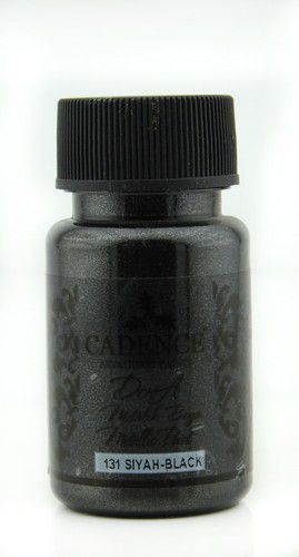 Cadence - Dora Acrylverf Metallic - Zwart - 50ml - (0131)