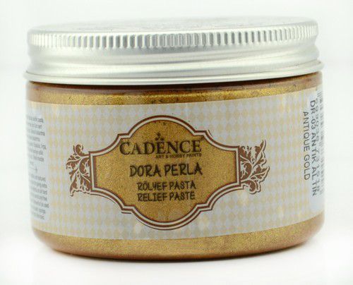 Cadence - Dora Perla Metallic Relief Pasta - Antiek goud - 150ml (0003) *