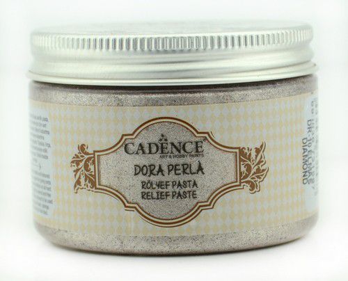 Cadence - Dora Perla Metallic Relief Pasta - Diamant - 150ml (0010) *