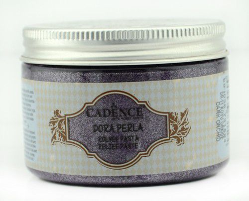 Cadence - Dora Perla Metallic Relief Pasta - donker orchidee - 150ml (0011) *