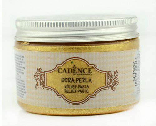 Cadence - Dora Perla Metallic Relief Pasta - Goud - 150ml (0002)*