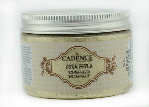 Cadence - Dora Perla Metallic Relief Pasta - Platinum - 150ml (0001) *