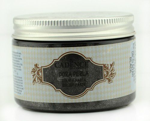 Cadence - Dora Perla Metallic Relief Pasta - Zwart - 150ml (0012) - OPRUIMING
