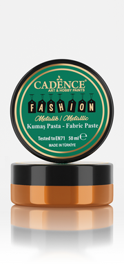 Cadence - Fashion Textiel - Metallic - Relief Pasta - Oranje - 50 ml (0004) *