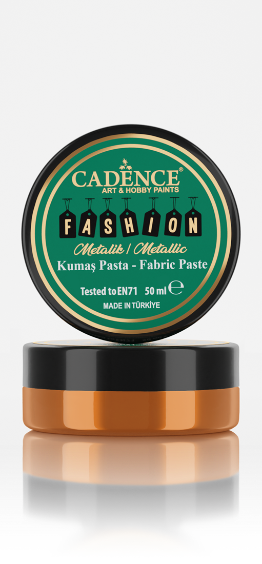 Cadence - Fashion Textiel - Metallic - Relief Pasta - Oranje - 50 ml (0004) *