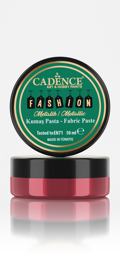 Cadence - Fashion Textiel - Metallic - Relief Pasta - Rood - 50 ml (0005) *
