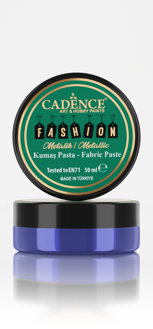 Cadence - Fashion Textiel - Metallic - Relief Pasta - Sax Blauw - 50 ml (0010) *