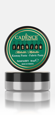 Cadence - Fashion Textiel - Metallic - Relief Pasta - Zilver - 50 ml (0011) *