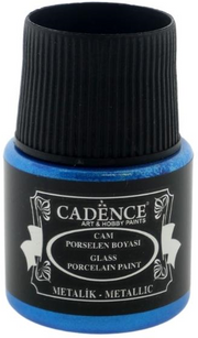 Cadence - Glas- en Porseleinverf Metallic - Donkerblauw - 45 ml (0074) *