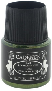 Cadence - Glas- en Porseleinverf Metallic - Groen - 45 ml (0082) *