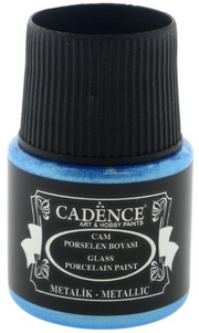 Cadence - Glas- en Porseleinverf Metallic - Lichtblauw - 45 ml (0073) *
