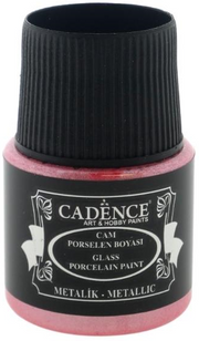 Cadence - Glas- en Porseleinverf Metallic - Lichtroze - 45 ml (0075) *