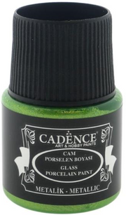 Cadence - Glas- en Porseleinverf Metallic - Pistache Groen - 45 ml (0081) *