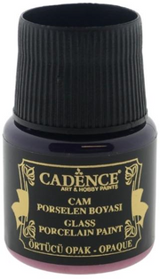 Cadence - Glas- en Porseleinverf - Opaque - Lila - 45 ml (0030) *