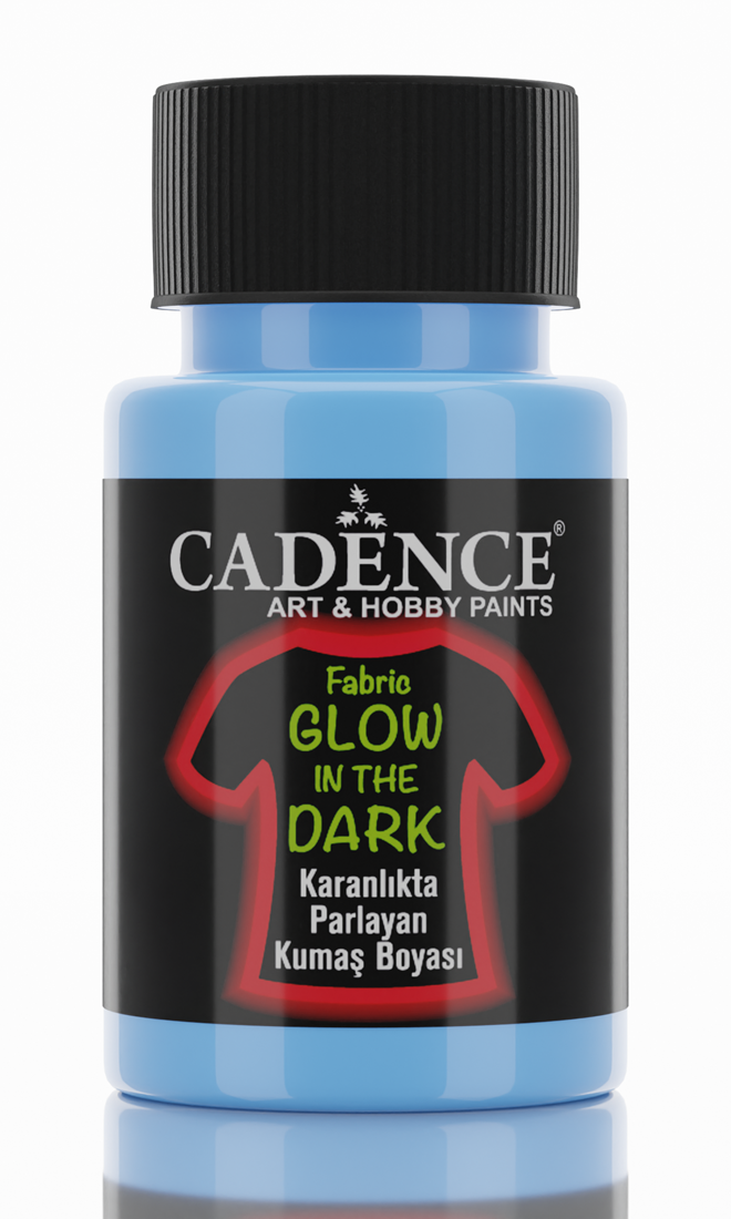 Cadence Glow in the Dark Textielverf 50 ml Blauw (141/0005)