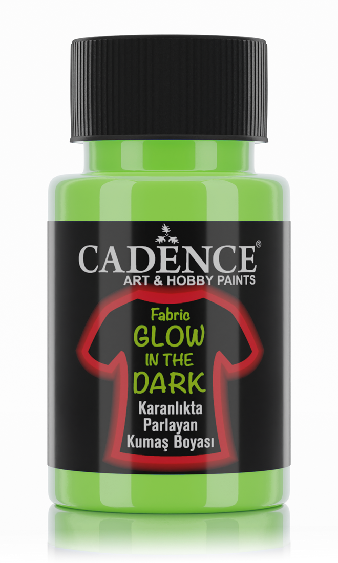 Cadence Glow in the Dark Textielverf 50 ml Groen (141/0001)