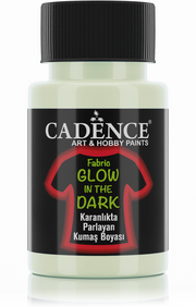 Cadence Glow in the Dark Textielverf 50 ml Natuurlijk Groen (141/0002)