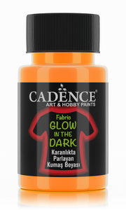 Cadence Glow in the Dark Textielverf 50 ml Oranje (141/0003)