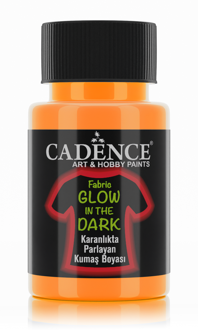 Cadence Glow in the Dark Textielverf 50 ml Oranje (141/0003)