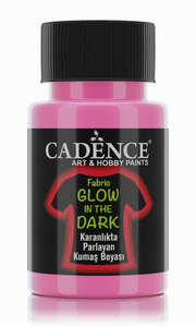 Cadence Glow in the Dark Textielverf 50 ml Roze (141/0004)