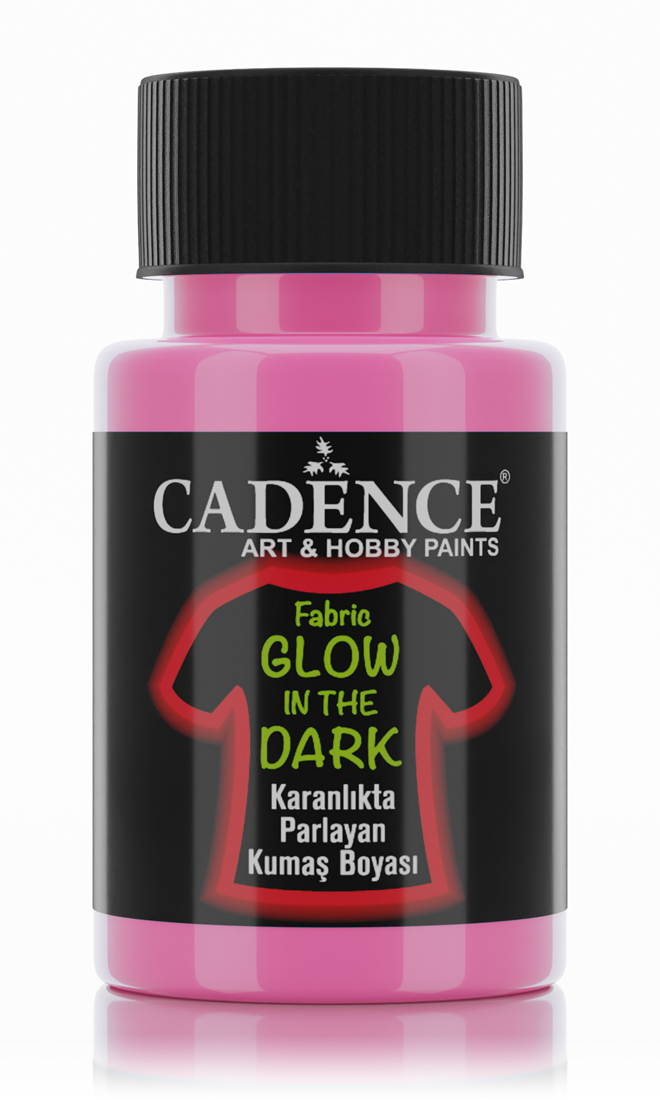 Cadence Glow in the Dark Textielverf 50 ml Roze (141/0004)