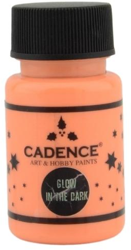 Cadence Glow in the Dark Verf 50 ml Oranje (580)