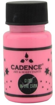 Cadence Glow in the Dark Verf 50 ml Roze (579)