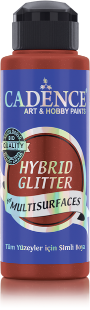 Cadence - Hybride acrylverf Glitter - Coral - 120 ml  (HSG-096)