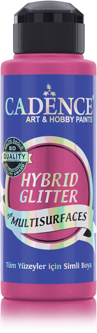 Cadence - Hybride acrylverf Glitter - Fuchsia - 120 ml  (HSG-025)