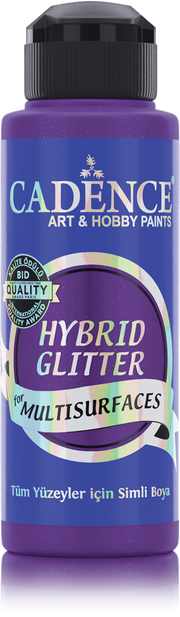 Cadence - Hybride acrylverf Glitter - Purple - 120 ml  (HSG-034)