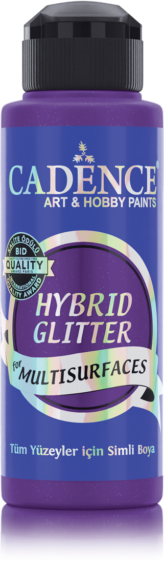 Cadence - Hybride acrylverf Glitter - Purple - 120 ml  (HSG-034)