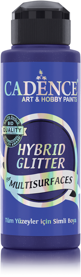 Cadence - Hybride acrylverf Glitter - Ultramarine - 120 ml  (HSG-038)