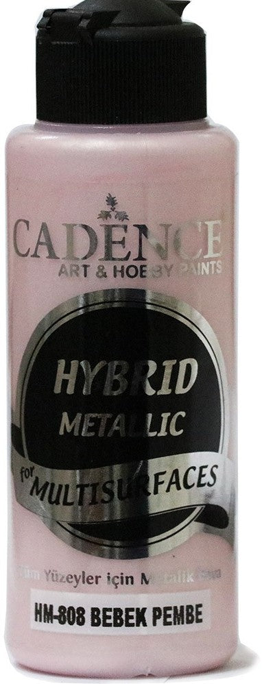 Cadence - Hybride Acrylverf - Metallic - Baby Pink - 120 ml (HM-808)