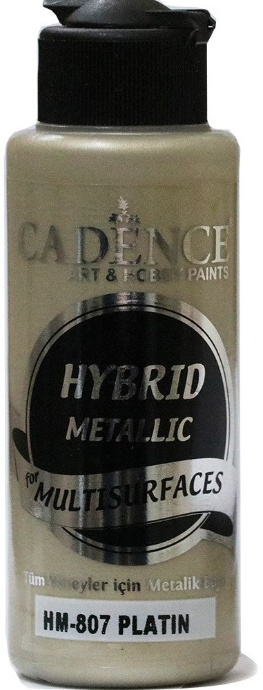 Cadence - Hybride Acrylverf - Metallic - Platina - 120 ml (HM-807)