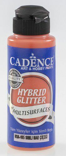 Cadence - Hybride acrylverf - Glitter - Pome Granate Flower - 120 ml (HSA-105)