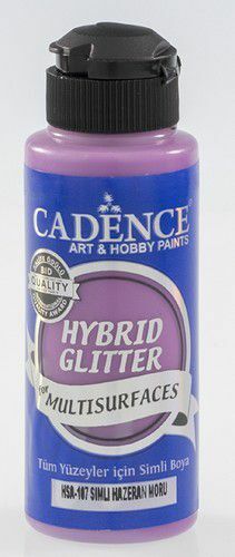 Cadence - Hybride acrylverf - Glitter - Hazaran Purple - 120 ml  (HSA-107)