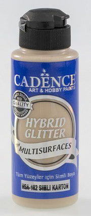 Cadence - Hybride acrylverf - Glitter - Cardboard - 120 ml  (HSA-102)
