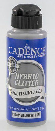 Cadence - Hybride acrylverf - Glitter - Graffity Gray -120 ml (HSA-081)