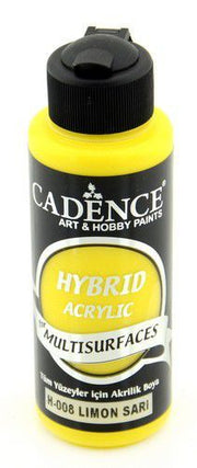 Cadence - Hybride acrylverf - Lemon Yellow/Citroen geel - 120 ml (0008)