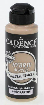 Cadence - Hybride acrylverf - Cardboard/Karton Bruin - 120 ml  (0102)
