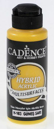 Cadence - Hybride acrylverf - Sun Yellow/Zonnegeel - 120 ml  (0103)