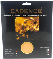 Cadence Imitatie Bladmetaal 15x15 cm Goud 25 vel (8697422124043)