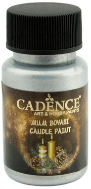 Cadence Kaarsenverf 50 ml Zilver (2132) *