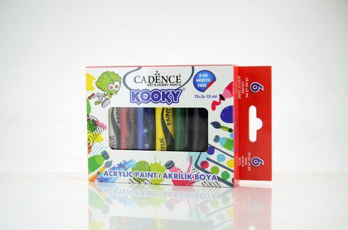 Cadence - Kooky Acrylverf Set - 6 st  - 6 x 15 ml (766763) *