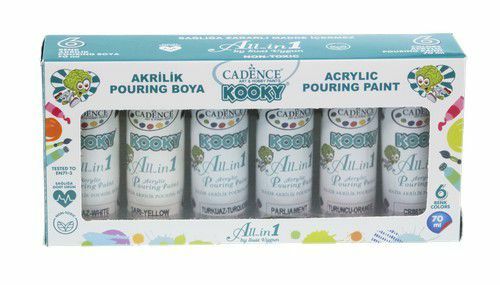 Cadence Kooky All-in 1 Acryl Pouring - Gietverf Set 70 ML 6 st 11 021 0000 0070 6x70ML (301212/0506)