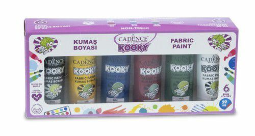 Cadence Kooky Textielverf Set 59 ML 6 st 11 027 SET1 0059 6x59ML (301212/0516)