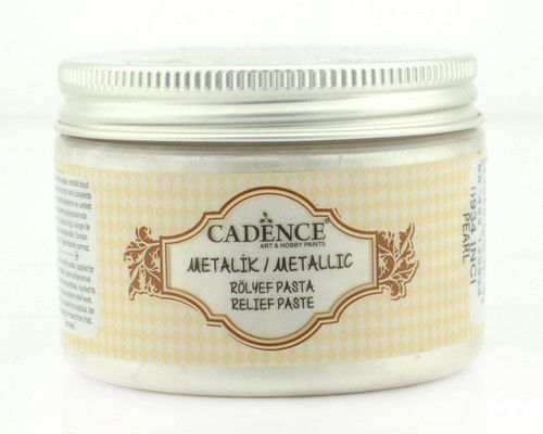 Cadence - Metallic Relief Pasta - Parelmoer - 150ml (5934) *