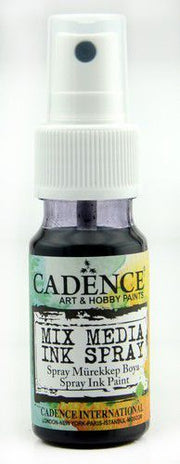 Cadence - Mix Media Inkt spray - Zwart - 25 ml (0012) *