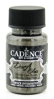 Cadence - Dora - Metallic Glas Verf - Antraciet - 50 ml (3138)